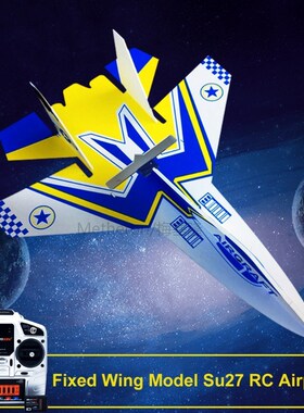 Fixed Wing Model Su27 RC Airplane With Microzone MC6C Transm