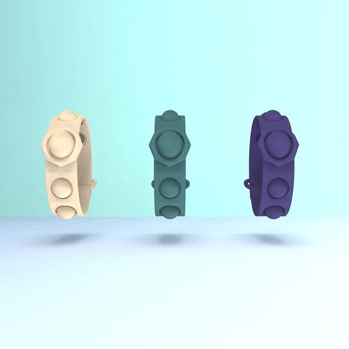 Fidget Push Bubble Sensory Toy Wristband Stress Relief Funny