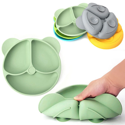 Children's Dishes Baby Silicone Sucker Bowl Baby Bea