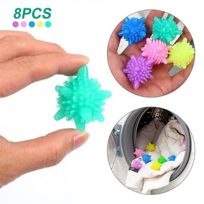 8pcs  Starfish Magic Laundry Solid Ball Decontamination Wash