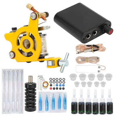 Tattoo Kit Coil Tattoo Machine Tattoo Clip Cord 10 Wraps