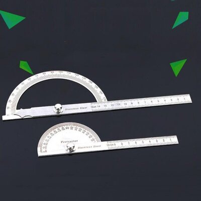 Semicircular Angle Ruler 180 Degree Metric Angle Meter Protr