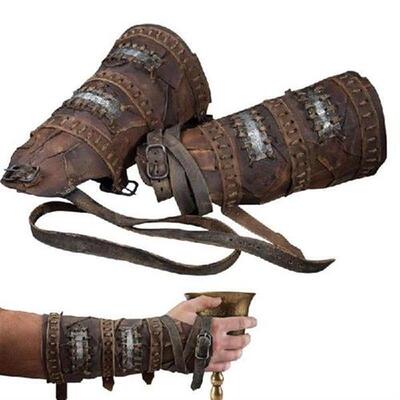 Arm Guards Cosplay Steampunk Retro Knights Leather Battle