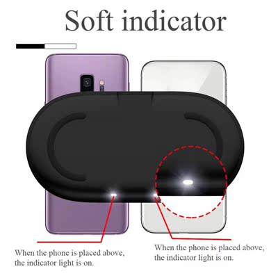 Fast Charging Safe Dual Induction Wireless Charger LED Indic