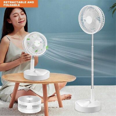 7200mAh Folding Portable Fan USB Remote Control Air Cooler