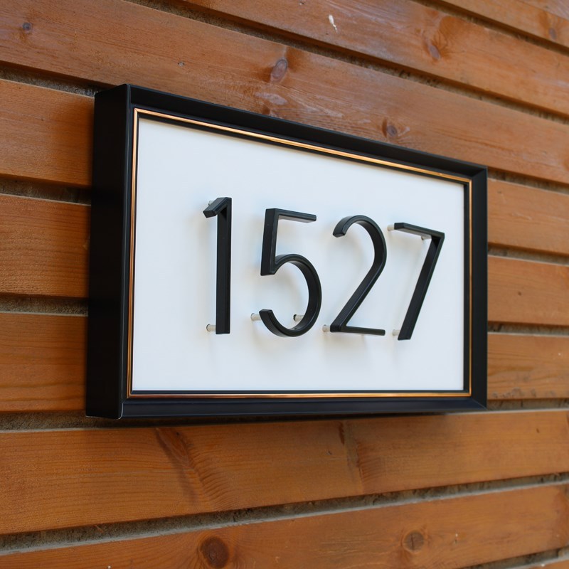 5-Inch Black Floating House Number #0-9 Modern Alphabet Home