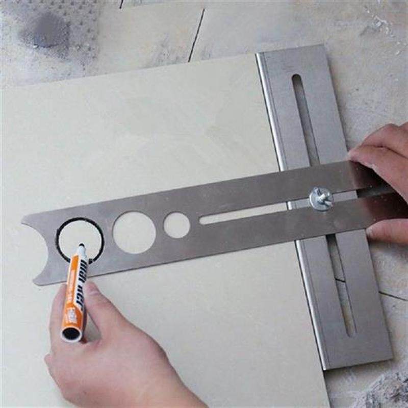 1PC Multi-Functional Tile Locator Puncher Tapper Adjustable