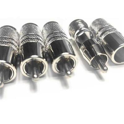 4 Pcs Hi-end Silver Plated Audio Adapter RCA Plug for  Rc