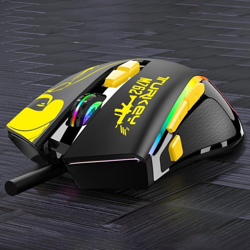 Kcpds M762 Gaming Mouse, 6-Speed Dpi Free Switching Rgb Mobi