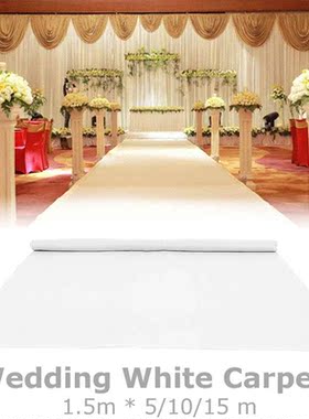 1.5x15/10/5m Wedding Carpet Outdoor White Aisle Runner Carpe