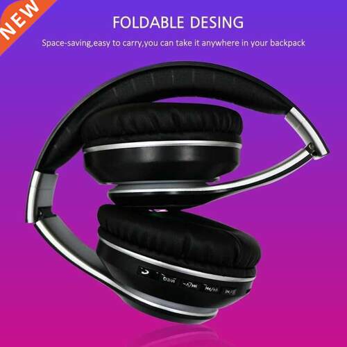 folable Bluetooth Headset Headphones Stereo Wireless LED