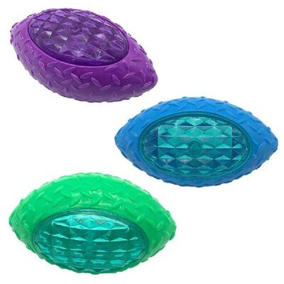 Dog Puppy Rubber Football Shape LED Light Sound Bouncy Ball