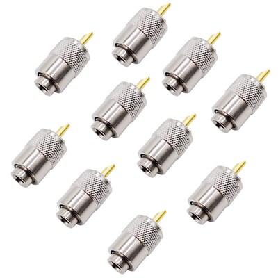 10PCS RF Connector UHF Male Connector RG8 RG58 Cable Lug Ant