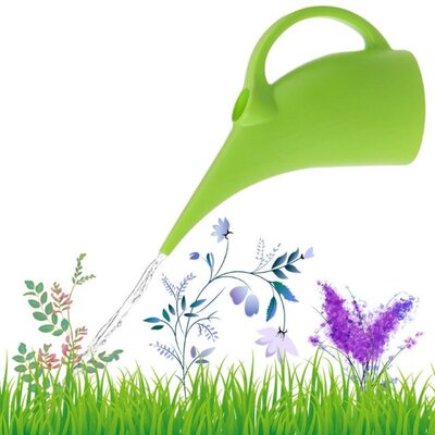 Plastic Large Capacity Long Spout Kettle Watering Can Elegan
