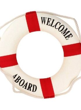 Welcome Aboard Foam Nautical Life Lifebuoy Ring Boat