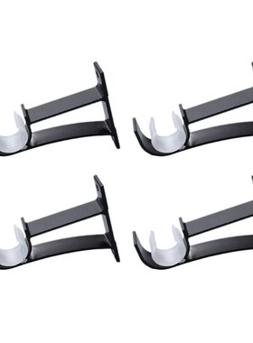 4pcs/set Curtain Rod Brackets Hook Hanger Holder Ceiling Mou