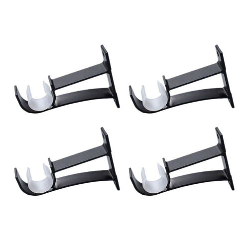 4pcs/set Curtain Rod Brackets Hook Hanger Holder Ceiling Mou
