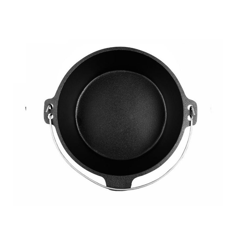 30cm Cast Iron Camping Pot Outdoor Picnic Pot Stew Pot Dutch