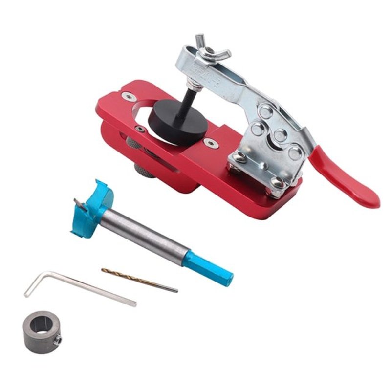 Doweling Jig Kit Punching Locator Hinge Hole Opener Woodwork