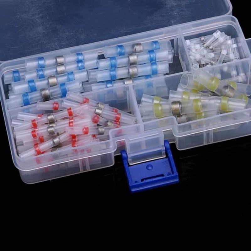 Hot 100Pcs 26-10AWG Assorted Solder Sleeve Heat Shrink Splic