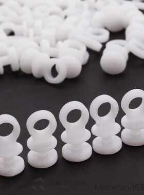 *50Pcs 9mm Plastic Window Shower Curtain Gliders Hooks Fitte