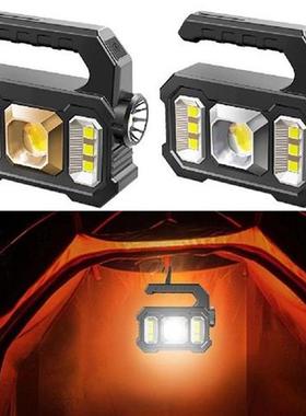 1-2Pcs LED COB Handheld Spotlight Searchlight USB Charging