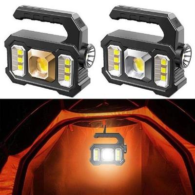 1-2Pcs LED COB Handheld Spotlight Searchlight USB Charging