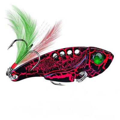 Fishing Lures Spoon For Pike 50mm 10.5g 8 Color With reble H
