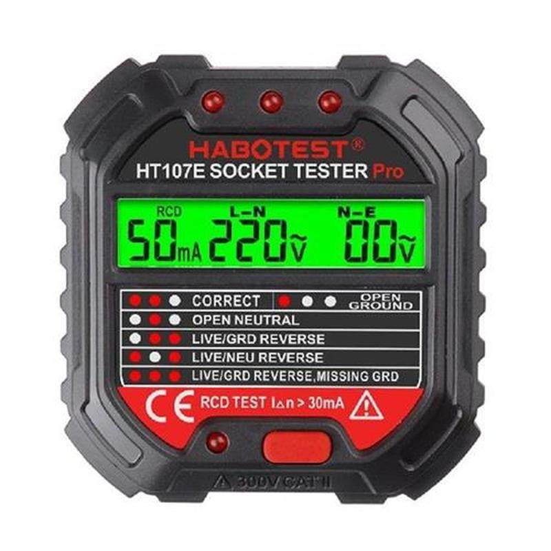 Circuit Polarity Socket Tester HABOTES GFCI Socket Tester