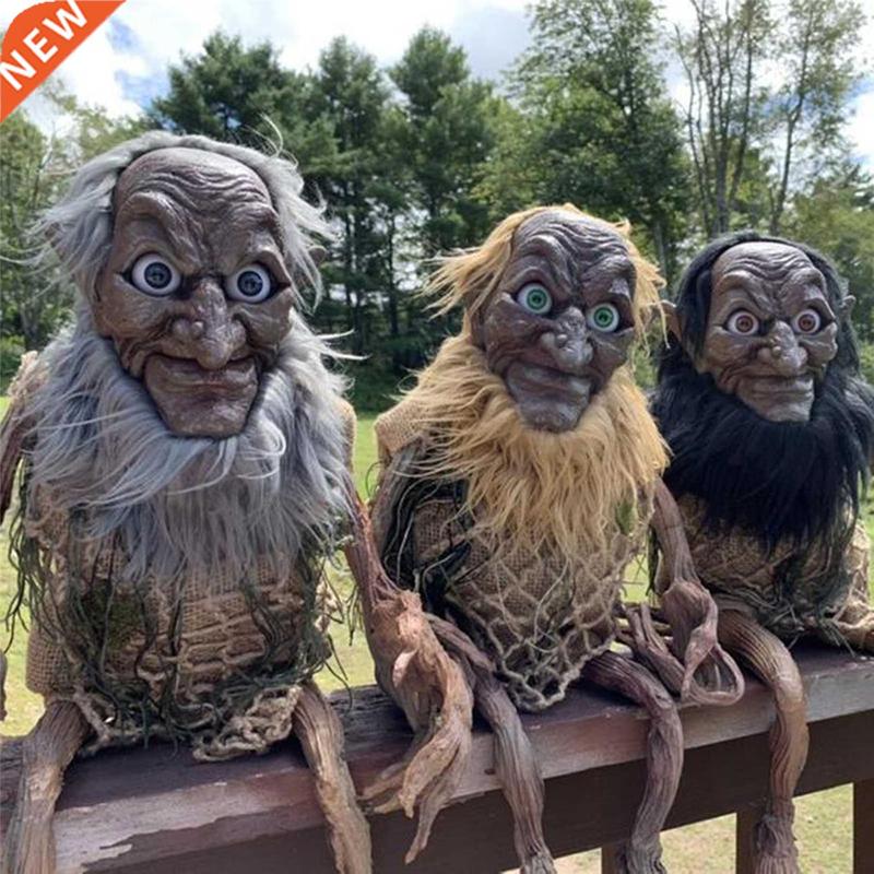 2021 Halloween New Horrible Garden Sculpture Withered Dwarf