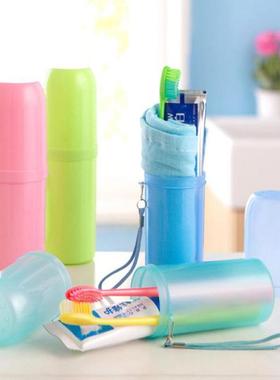 Travel Toothbrush Case Cover Toothpaste Holder Storage Orang