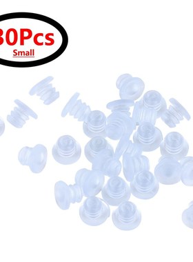 30pc Clear Rubber Stem Bumpers Screws Hole Plugs Anti collis