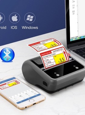 Protable Mini thermal label sticker printer bluetooth small