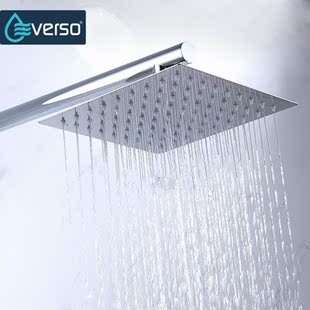 EVERSO Chrome Wall Mounted Ultrathin Square 8