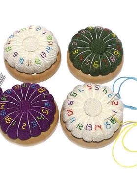 Magnetic Sewing Pincushion Wooden Base Sewing Pin Cushion