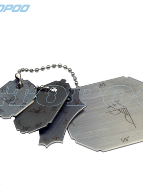 4pcs Pocket Fillet Weld Gauge  welding seam gauge weld ruler