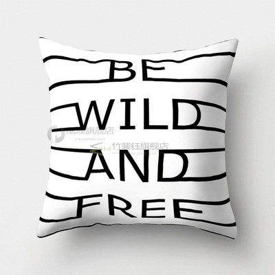 SNBEATY Decorative Throw Pillow Covers Black And White Cushi