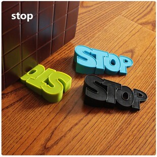 1PCS Cute Cartoon Leaf Style Door Stopper Silicon Doorstop S