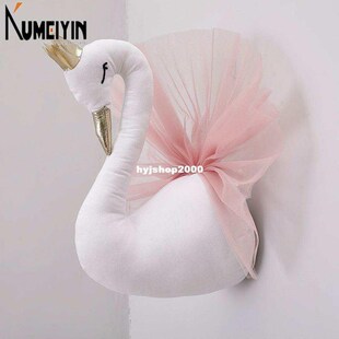 Soft Animal Cartoon Pillow Cushion Cute Crown Swan Doll Plus