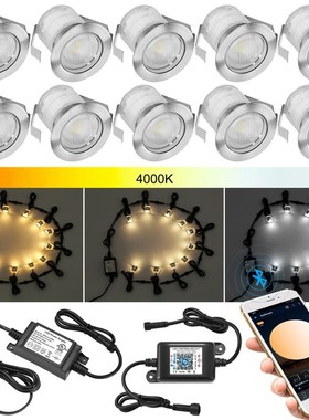 10pcs WW W CW CC Changeable 3in1 30mm 12V Outdoor Yard Path