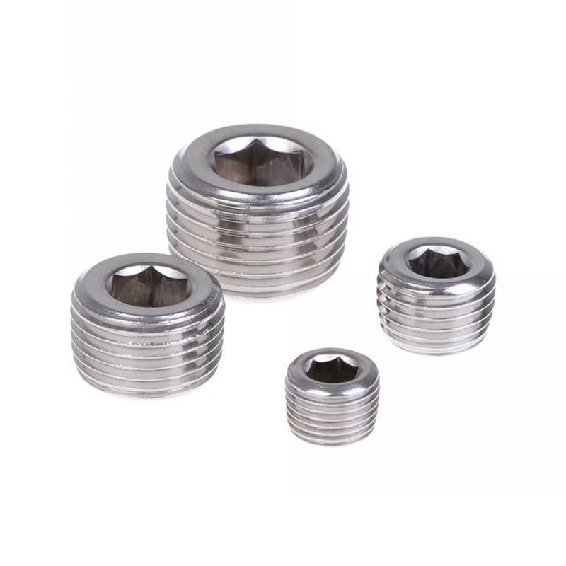 SS304 Stainless Steel NPT Male Countersunk End Plug Internal