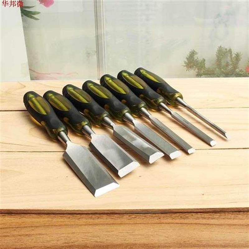 7 Pcs 6-8mm Manual Wood Carving Hand Chisel To Set Profes
