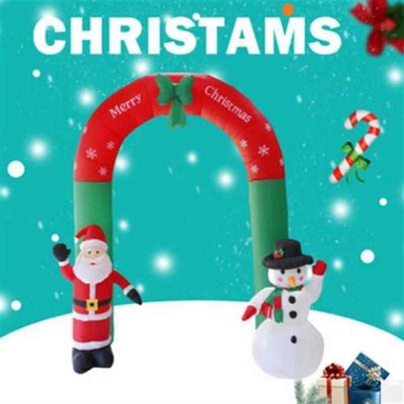Snowman Arch  Nativity Inflatable Santa Claus for  Garden