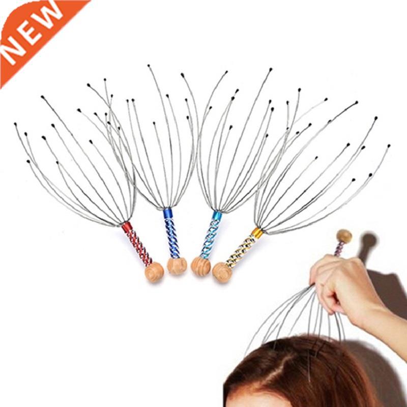 1Pcs 12 Finger Head Relax Massager Hair Held SPA Scalp Neck