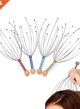1Pcs 12 Finger Head Relax Massager Hair Held SPA Scalp Neck