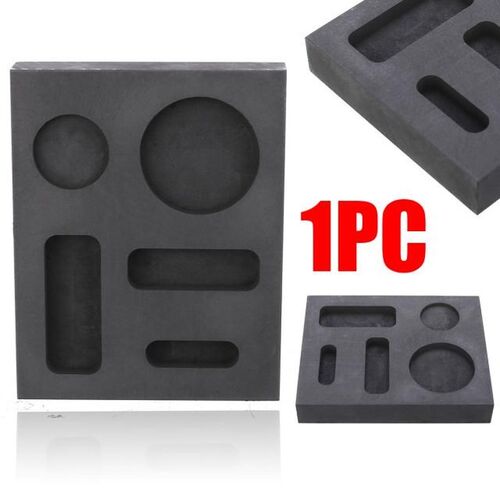 Black Graphite Casting Ingot Bar Melting Mold Five Holes Ing