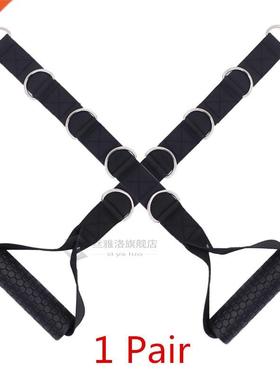 2 PCS Resistance Band Handle Tricep Rope Cable Machine Attac