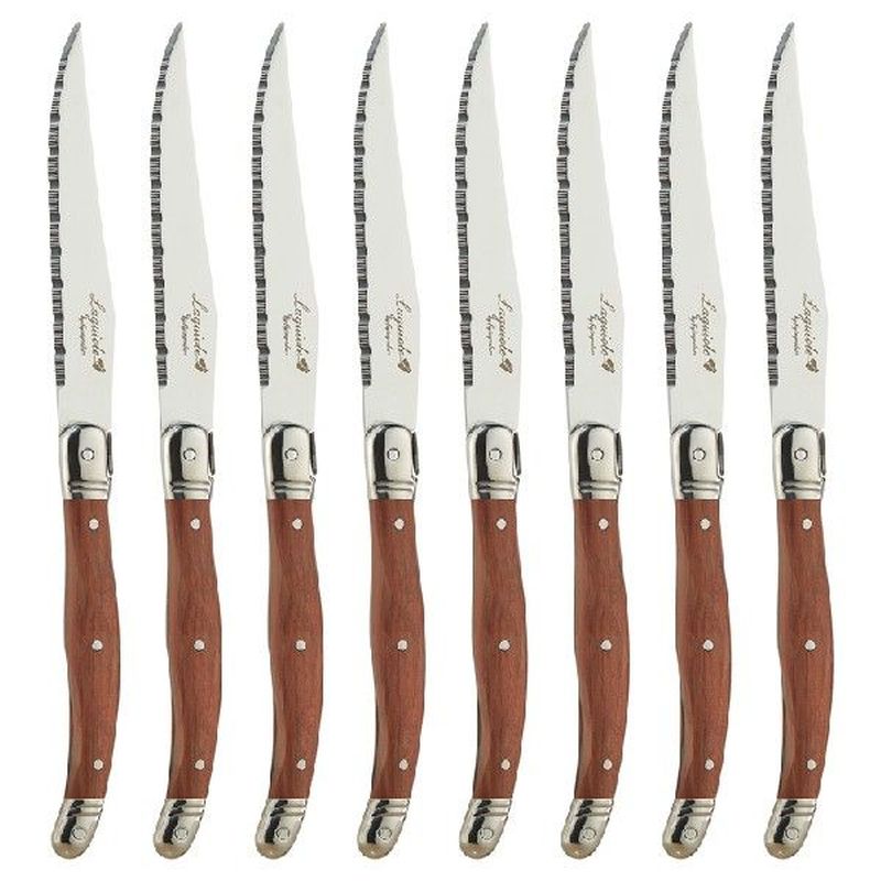 9'' Steak Knives Laguiole Dinner Knives Wood