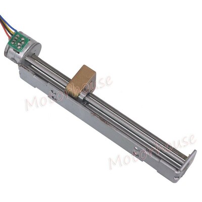 90mm Long Lead Linear Screw Nut Slider  Stepper Motor DC 5V