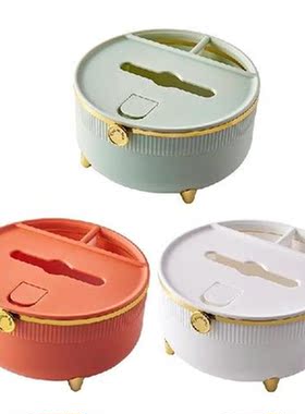 85LA Round Tissue Holder Cover Case Facial Tissue Paper Box